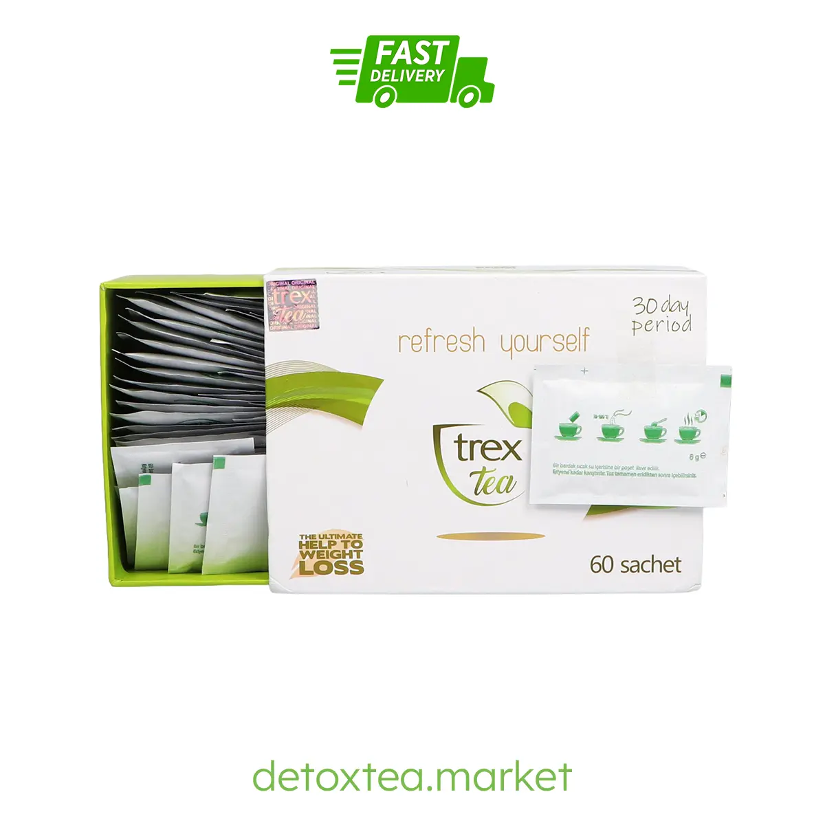 Trex Tea – The 60-Sachet Box (Complete 30-Day Supply)